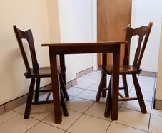 Solid wood tables and chairs set x12