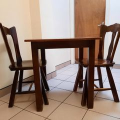 Solid wood tables and chairs set x12