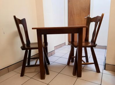 Solid wood tables and chairs set x12