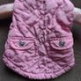 Pink small dog jacket, size XS Image 4