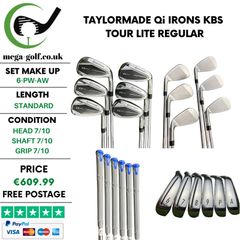 Taylormade Qi Irons / 6-Pw-Aw / KBS Tour Lite Regular
