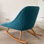 Kolton Rocking Chair Teal Blue - Made.com Image 5
