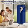 Electric Clothes Dryer, 900W Portable Drying Pod 2 Tier Heated Airer with Hot Air Circulation Holds 12kg for Quick-Dry Laundry & Delicate Clothing Image 3