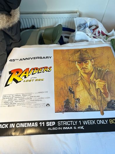 Raiders of the Lost Ark 45th Anniversary Cinema Poster