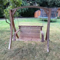 Wooden Garden Swing Chair Good Condition