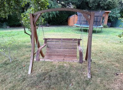 Wooden Garden Swing Chair Good Condition
