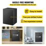Safe Box, 0.1 m Money Safe with Fingerprint Lock and Digital Keypad, Fireproof Home Safes with A Removable Shelf, Wall-Mounted Security Safe for Cash Image 2