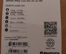 Brand new unused Manfrotto tripod