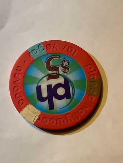 4x Authentic Las Vegas Casino Chips - Planet Hollywood - Inc Rare Stomp Out Loud 5