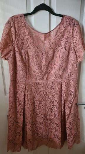 Marks & Spencer Rose Lace Dress Size Uk 22