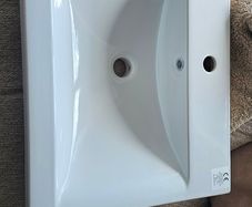 Sink with mixer tap