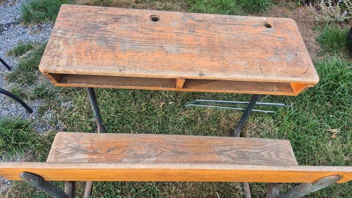 old school desk