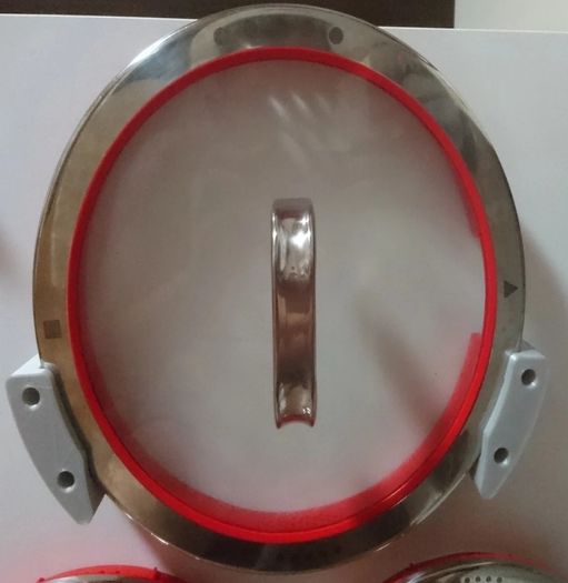 Pot lid holder kitchen cabinet door