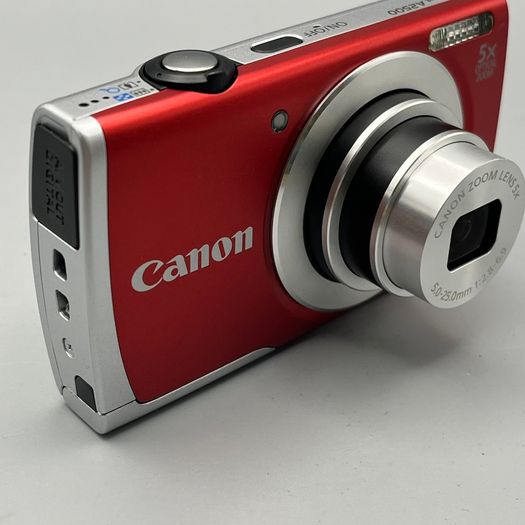 Canon PowerShot A2500 16MP Digital Camera Red - Full Kit