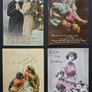 Antique Greetings Postcards Lot 1900 1920 Birthday and Christmas Image 4