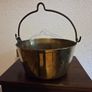Antique Heavy Brass Hanging Pot Image 5