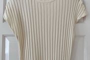 Size 16, Cream Cotton Mix Top by Zara