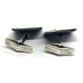 Mid century silver enamelled cuff links Image 5