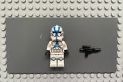 lego Star Wars sw1094 Clone Trooper, 501st Legion (Phase 2) minifigure- White Arms, Nougat Head