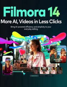 Wondershare Filmora 14 Video Editing Software Windows/12-Month