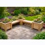 Corner Bench with Planters Image 4