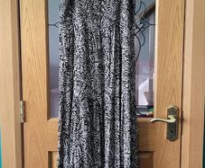 Yours black & white summer maxi dress, Size 16