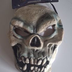Vintage FrightZone Skull Latex Mask - Halloween Theme