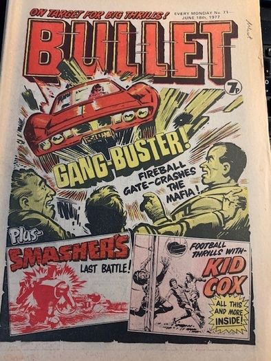Bullet Comic x 7 Issues  62,66,68, 69,71,72,73-Not Continuous Running intermittently from -April 16th 1977-Jul 2nd 1977-DC Thompson-Vintage UK Comics