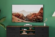 TV Stand Cabinet, TV Unit TV Console Table with 5 Drawers Storage Organizers, Entertainment Center with Open Shelf for Living Room, Bedroom (Black)