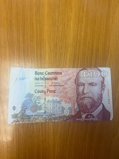 100 old Irish punt