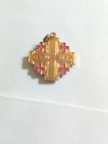 Vintage Jerasulem Soil Relic Medal