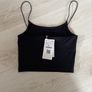 BNWT Black Strappy Crop Top Size Small Image 3