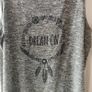 Long Knitted Grey Top with side slits, size 10 Image 2