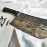 Forged for Legends  Cleaver Knife with Viking Art Engraving By Di'Casteel Image 4