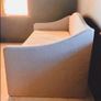 Light grey  upholstered daybed with under-bed storage drawer Image 2