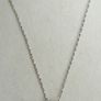 Vintage Sterling Silver 925 Cubic Zirconia Pendant Necklace - length 18" - 2,3g Image 3