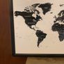 framed world map 60 x 40 cm Image 2