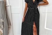Summer Polka Dot Dress Size Uk 12