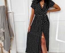 Summer Polka Dot Dress Size Uk 12