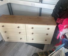 Cream and Pine chest and matching lockers.