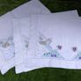 antique Irish linen x 3 tray cloths, table centerpieces, runners Image 2