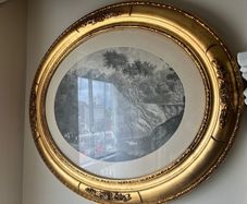 Pair of Gilt Framed Oval Prints