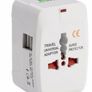 Universal Travel Adapter 2 USB Output All In One White (All In One) Works in More than 150 Countries. Image 3