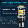 2Pcs W16W LED Bulb T15 Led Canbus OBC Error Free 920 921 912 Lamp 3030SMD Car Reverse Lights Backup Stop 6000K White DC 12V Image 2