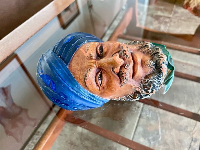 Bossons Head SIKH Chalkware Wall Hanging Vintage 1966 Made In England