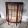 Vintage Bowfronted Display Cabinet Image 6