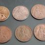 UK One Penny Coins (6 coins) Image 4