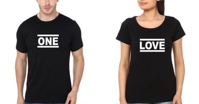 One Love Couple T-shirts Great Gift Present For Valentines Day Idea