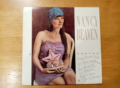 Nancy Beaven - Rhymes With Heaven. 1984. Signed. LP. Vinyl. Record. Album. Autograph. Signature.