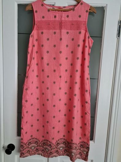 Next linen mix dress size 12 tall BNWT